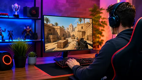 Competitive esports match