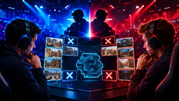 Competitive esports match